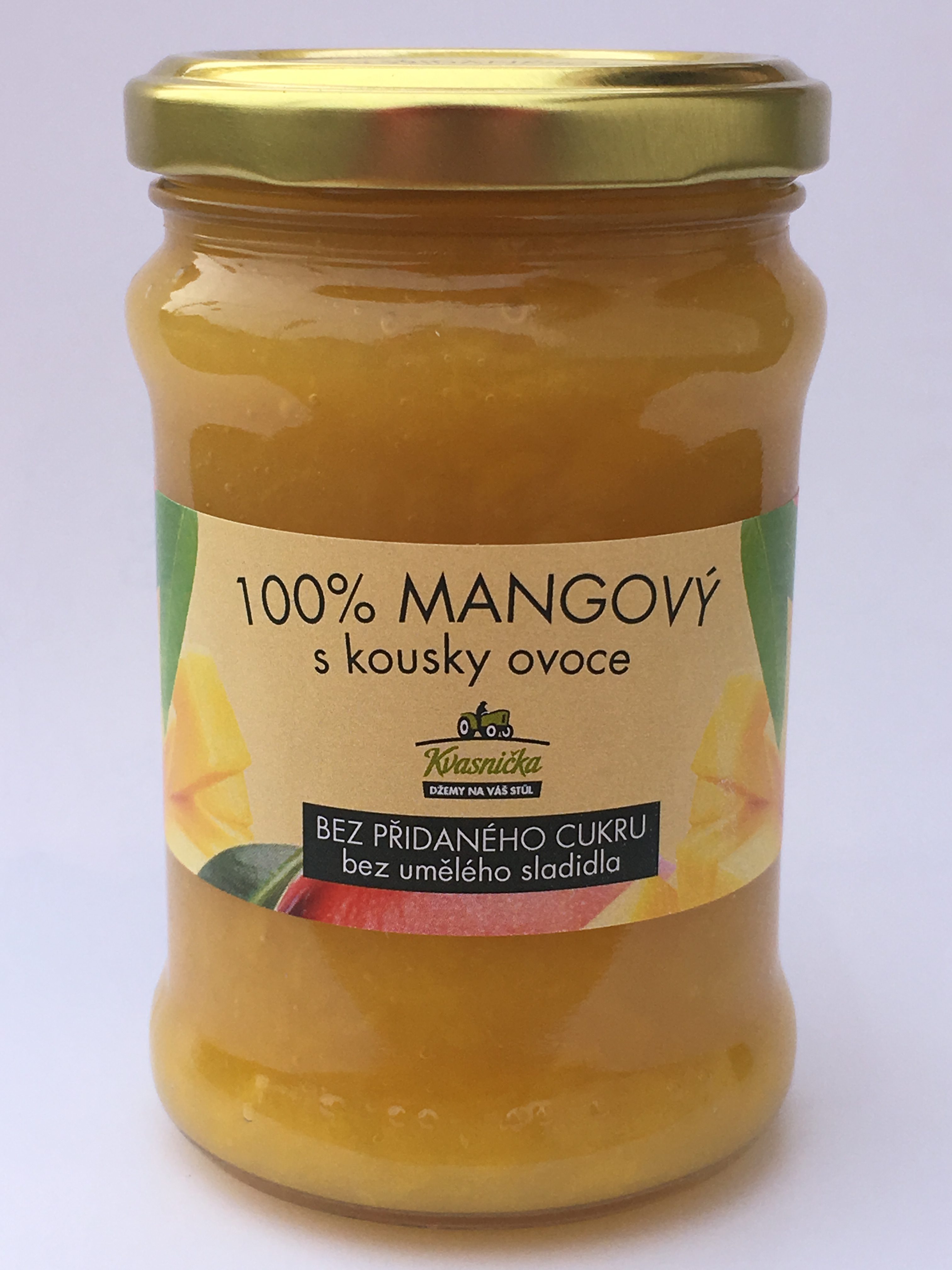 Kvasničkův džem 100% mangový bez přidaného cukru 275g