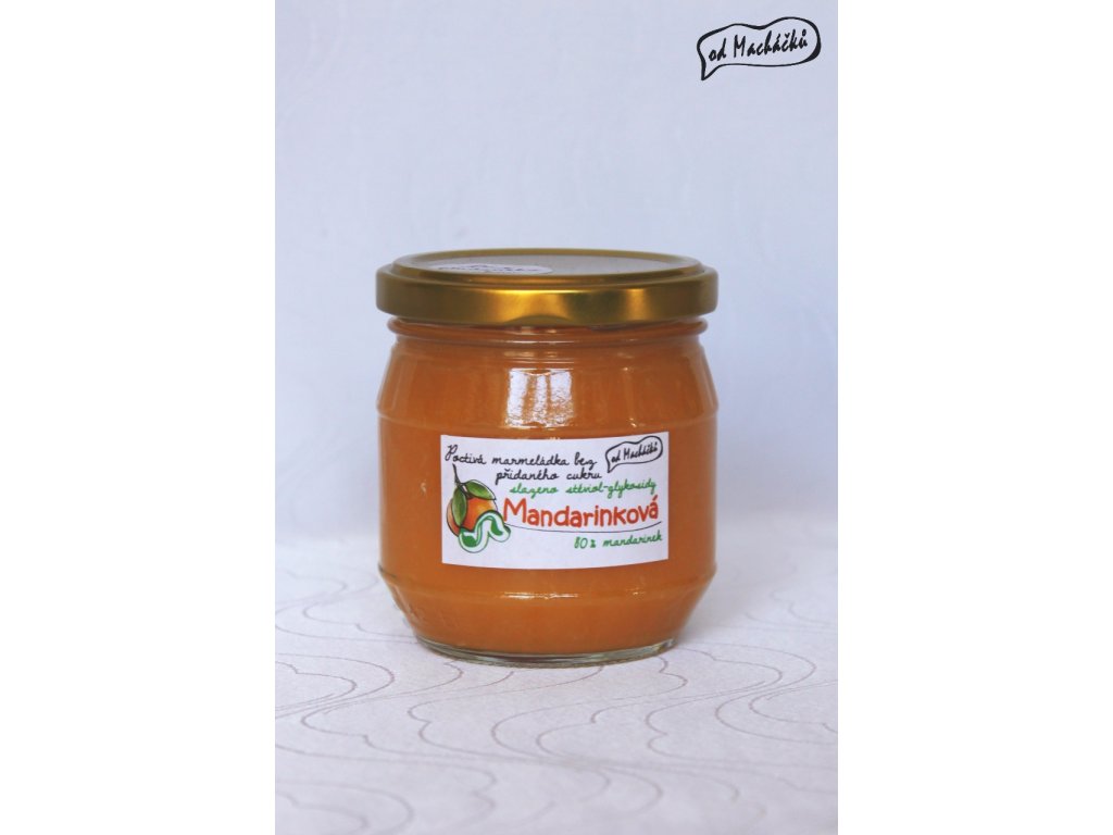 Marmeláda BEZ CUKRU mandarinková 200g - Od Macháčků
