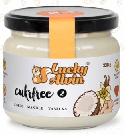 Lucky Alvin - cukrfree kokos, mandle, vanilka 200g